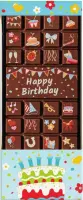 Chocoladetablet 'happy birthday' 13cm