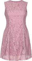 La V  A lijn kanten jurk met mouwloze Oud roze - 134