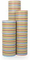 Cadeaupapier Color Stripe - Rol 30cm - 200m - 70gr | Winkelrol / Apparaatrol / Toonbankrol / Geschenkpapier / Kadopapier / Inpakpapier