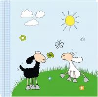 GOLDBUCH GOL-17233-B Insteekalbum HAPPY SHEEP blauw voor 200 foto's