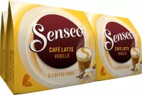 Senseo Café Latte Vanilla Koffiepads - 2/9 Intensiteit - 4 x 8 pads