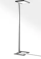 Luctra Vitawork vloerlamp, biologisch effectief licht, 12.000 lumen, dimbaar, enkele/dubbele werkplek, 9244140, aluminium zwart