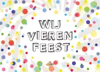 Uitnodiging kinderfeestje - verjaardag - tweeling - Confetti - 20 stuks