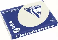 3x Clairefontaine TrophÃ©e Pastel A3 parelgrijs, 160gr, pak a 250 vel