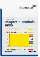 Whiteboardmagneten Symbolen 10mm Geel