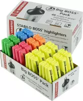 STABILO BOSS ORIGINAL - Big BOSS Pack met 48 geassorteerde kleuren