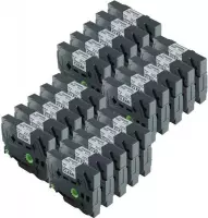 20 Roll Compatible voor Brother TZe-131 / TZ-131 Zwart op Transparant Label Tapes voor Brother P-Touch PT-1000 PT-2030, PT-2030AD, PT-2030VP, PT-2110, PT-2200, PT-2210, PT-2300, PT