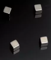 5x Naga magneet voor glasborden, 10x10x10mm, 4 stuks