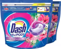 Dash All in 1 Wasmiddel Pods Wilde Bloeiende Bloem - 2x42 Wasbeurten - Voordeelverpakking