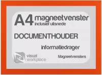 Magneetvensters A4 (incl. uitsnede) - Oranje
