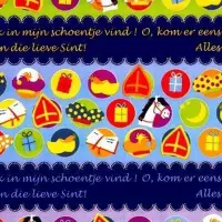 Cadeaupapier Sint - print 7 - 30cm - 200m - 70gr | Winkelrol / Toonbankrol / Geschenkpapier / Kadopapier / Inpakpapier