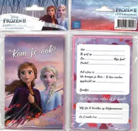 12 Uitnodigingskaartjes met envelop - Frozen II - "Kom je ook?" - 9 x 13.5 cm