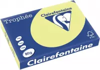 3x Clairefontaine TrophÃ©e Pastel A3 citroengeel, 80gr, pak a 500 vel