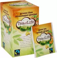 Tea of Life Fairtrade - Groene Thee Sinaasappel Gember - 80 zakjes