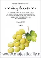 Kaart - belijdenis druiventros - Bijbel - Christelijk - Majestic Ally - 6 stuks
