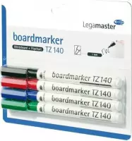 Viltstift Legamaster TZ140 whiteboard rond assorti 1mm 4stuks