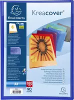 8x Kreacover® Personaliseerbare showalbums PP met vaste rug - 90 tassen - 180 zichten - A4, Geassorteerd