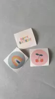 stickers happy mix - aantal 10 stickers