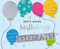 Wensvervuller Soundbox Don't count birthdays celebrate!
