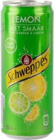 Schweppes Lemon Blikjes 33cl Tray 24 Stuks frisdrank