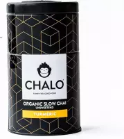 CHALO Biologische ongezoete Kurkuma Chai Latte - Zwarte Assam thee - vegan - 150GR