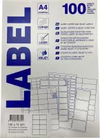 Laser | Copier | Inktjet | Label | A4 | Maat 105 X 74 (8 op 1 vel)