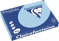 3x Clairefontaine TrophÃ©e Pastel A3 blauw, 80gr, pak a 500 vel