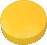 6x Maul magneet MAULsolid, diameter 38x15,5mm, geel, doos met 10 stuks