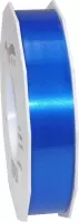 1x XL Hobby/decoratie blauwe satijnen sierlinten 2,5 cm/25 mm x 91 meter- Luxe kwaliteit - Cadeaulint satijnlint/ribbon