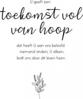 Ansichtkaart - A6 - 10x15cm - Zwart Wit - Sterkte - Toekomst vol van hoop! - 2 stuks