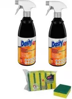 Dasty Ontvetter Professional - Insectenverwijdering -  2 x 750ml + GRATIS set sponzen + 1 set schoonmaakhandschoenen