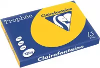 4x Clairefontaine TrophÃ©e Intens A3 zonnebloemgeel, 120gr, pak a 250 vel