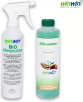 winwinCLEAN Allesputzer PREMIUM 500ML + Sproeiflacon, Alleskunner Premium, Allesreiniger 100% biologisch afbreekbaar
