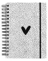 Zoedt - Bullet Journal - Hart met stippen patroon