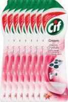 CIF Cream Pink Flower - 8 x 500 ml - Schuurmiddel - Voordeelverpakking