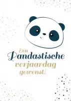 Pakket van 10: Panda verjaardagskaart