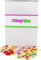 The Candy Box - Snoep & Snoepgoed - Zoet & Zuur - 0,5KG - zacht - Jelly bean - Wormen - Tum Tum - aardbeien