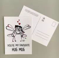 Ansichtkaart - You're My Favourite Hug Mug