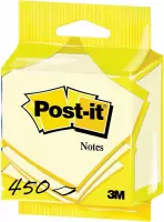 Post-it® Notes, Kubus, Canary Yellow™, 76 x 76 mm, 450 Blaadjes/Kubus