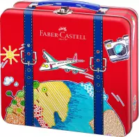 Viltstiften Faber-Castell Connector in reiskoffer, inhoud 46 stuks