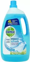 Dettol Power & Fresh - Allesreiniger - Katoenfris - 4 Liter