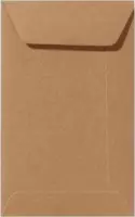 Kleine bruine Kraft envelopjes - 6,5x10cm - 20 stuks - Gratis Verzonden