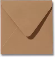 Envelop 12 x 12 Bruin, 60 stuks