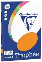 Clairefontaine Kopieerpapier - Fluo Oranje - 80gr 100 vel