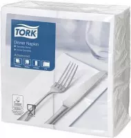 Tork tissue servet 39x39cm 2-laags 1/8-vouw wit 12x150