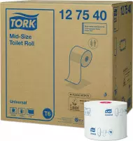 Toiletpapier Tork Mid-size T 6 universeel 1-laags 135m wit 127540