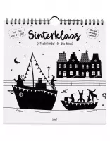 Zoedt - Sinterklaas aftelkalender en doeboek - Zwart Wit