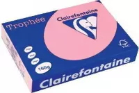 6x Clairefontaine TrophÃ©e Pastel A4 roze, 160gr, pak a 250 vel