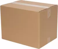 Kartonnen doos 20 x 20 x 20 cm, enkelgolf 3 mm, bruin (20 stuks)