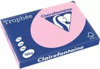 4x Clairefontaine TrophÃ©e Pastel A3 roze, 120gr, pak a 250 vel